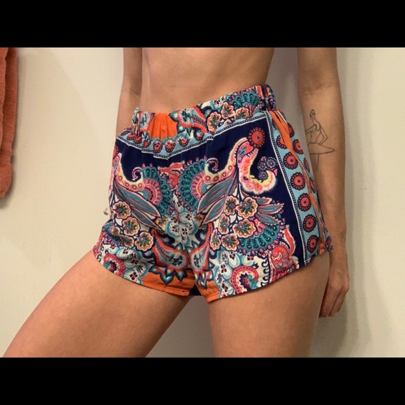 Bright Patterned Shorts - Picture 1 of 2
